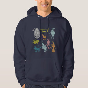 Cryptids Guide Cute Cartoon Graphic Hoodie