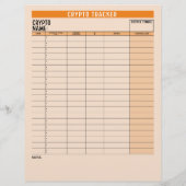 Crypto-activatracker met muntevenwicht, overdracht flyer (Achterkant)