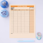 Crypto-activatracker met muntevenwicht, overdracht flyer (Enkel)