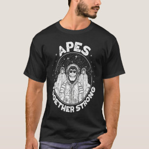 Crypto Apes samen sterk Ape naar de maan T-shirt