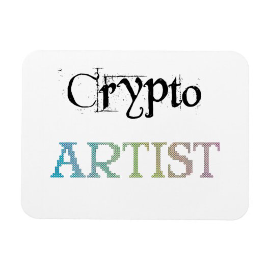 Crypto Artist Light Magneet (Horizontaal)