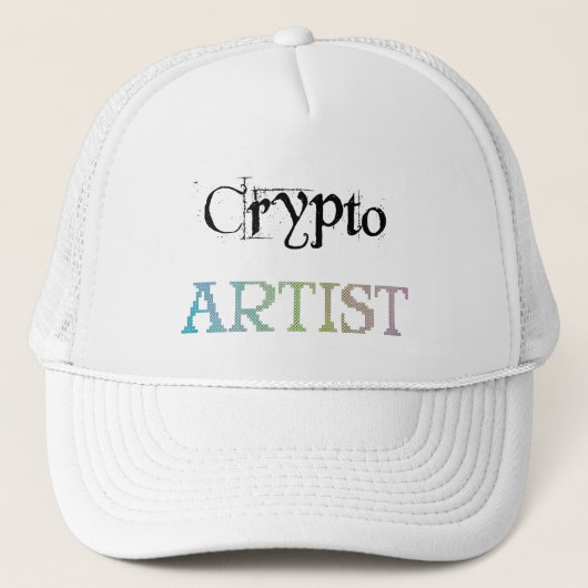 Crypto Artist Light Trucker Pet (Voorkant)