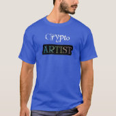 Crypto Artist Wide Dark T-shirt (Voorkant)