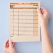 Crypto Asset Tracker met Coin Balance, Transfer Flyer (Hand)