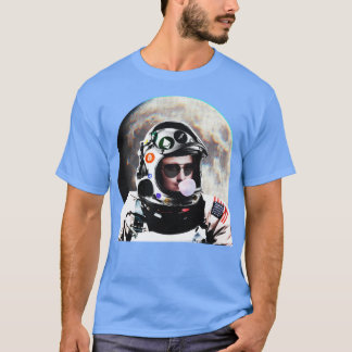 Crypto Astronaut Moona Lisa glitch esthetiek T-shirt