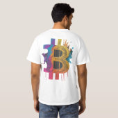 Crypto Believer: Bitcoin** T-shirt (Achterkant volledig)