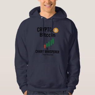 Crypto Bitcoin Grafiek Fluisteraar Trader Hoodie