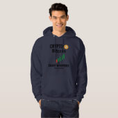 Crypto Bitcoin Graphique Chuchoteur Trader Sweat à (Devant entier)