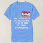 Crypto Bitcoin Grappig Halloween Satoshi Nakamoto  T-shirt (Design voorkant)