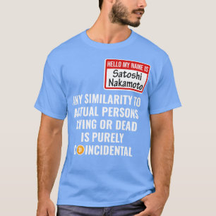 Crypto Bitcoin Grappig Halloween Satoshi Nakamoto T-shirt