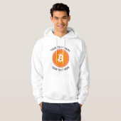 crypto btc pièce modifiable devis sweat - shirt à  (Devant entier)