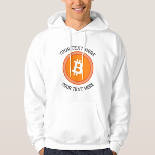 crypto btc pièce modifiable devis sweat - shirt à  (Devant)