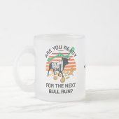 CRYPTO BULL RUN Bitcoin Ben je klaar Matglas Koffiemok (Links)