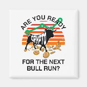 CRYPTO BULL RUN Bitcoin Magneet (Voorkant)