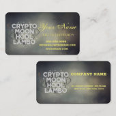 Crypto Business Card Visitekaartje (Voorkant / Achterkant)