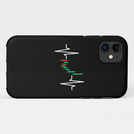 Crypto Candlestick Heartbeat EKG: Trading & Invest Case-Mate iPhone Case (Achterkant (horizontaal))