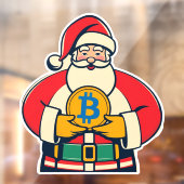 Crypto Claus Raamsticker Kerstmis (Vel 2)
