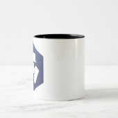 Crypto.com munt CRO logo Crypto Blockchain Tweekleurige Koffiemok (Center)