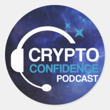 Crypto Confidence Podcast stickers (blad van 20)