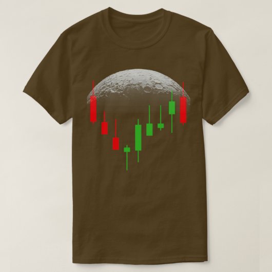 Crypto Crypto Trading Stock Chart naar M T-shirt (Design voorkant)