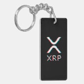 Crypto Currency XRP Glitch Cryptocurrency Meme Sleutelhanger (Voorkant Links)