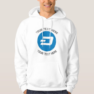 crypto d munt bewerkbare quote hoodie