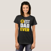 Crypto Dad Best Dad Ever   Crypto Bitcoin T-shirt (Voorkant volledig)