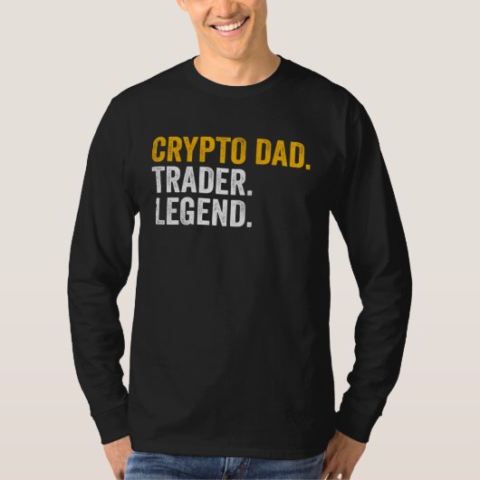 Crypto Dad Trader Legend T-shirt (Voorkant)