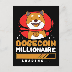Crypto DogeCoin Millionaire Loading Briefkaart