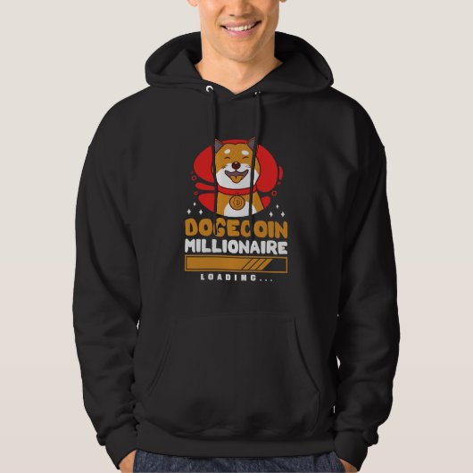 Crypto DogeCoin Millionaire Loading Hoodie (Voorkant)