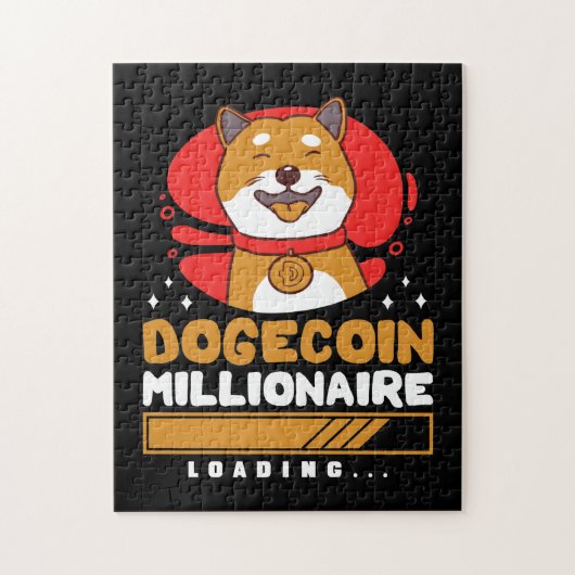 Crypto DogeCoin Millionaire Loading Legpuzzel (Verticaal)
