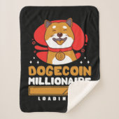Crypto DogeCoin Millionaire Loading Sherpa Deken (Voorkant)