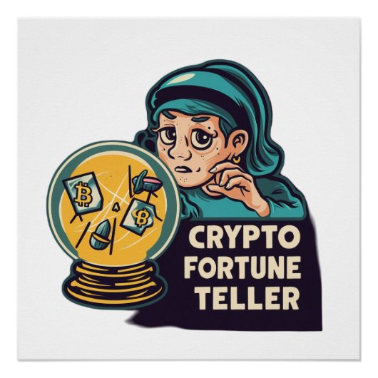 Crypto Fortune Teller Perfect Poster (Voorkant)