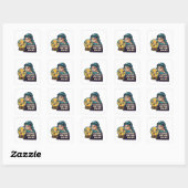 Crypto Fortune Teller Vierkante Sticker (Vel)