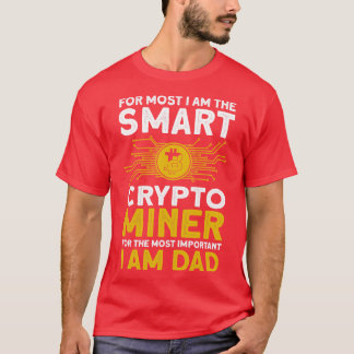 Crypto het Mijnen Slimme Crypto Miner Belangrijkst T-shirt