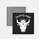Crypto King Black Magneet (Voorkant / Achterkant)