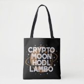 Crypto Maan HODL Lambo Draagtas (Voorkant)