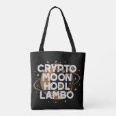 Crypto Maan HODL Lambo Draagtas (Achterkant)