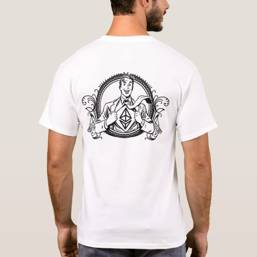 Crypto-Man T-shirt (Achterkant)