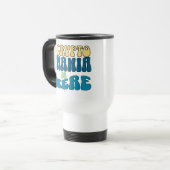 Crypto Mania Retro Blue Travel Mug (Devant gauche)