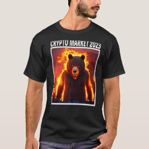 Crypto Market 2023 Beer Market Stock Trading Reces T-shirt