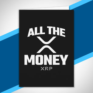 Crypto Meme XRP Cryptocurrency al het geldcitaat Kaart