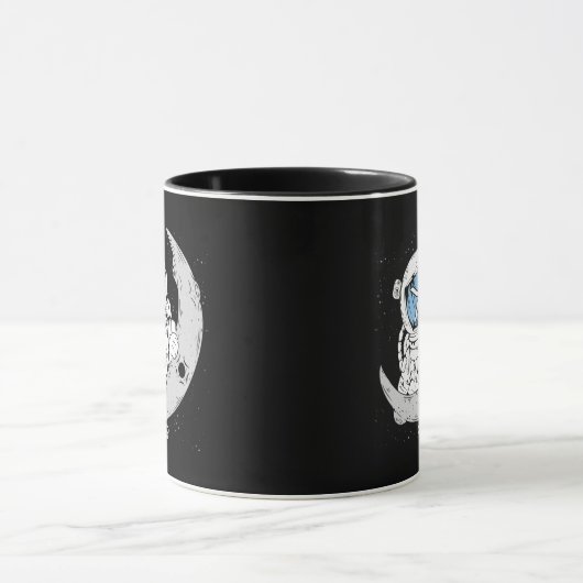 Crypto Meme XRP Cryptocurrency Cute Astronaut Moon Mok (Midden)