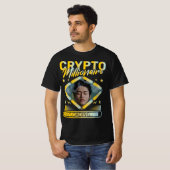 CRYPTO MILLIONAIRE BELASTING AANGEPASTE FOTO T-SHIRT (Voorkant volledig)