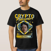 CRYPTO MILLIONAIRE BELASTING AANGEPASTE FOTO T-SHIRT (Voorkant)