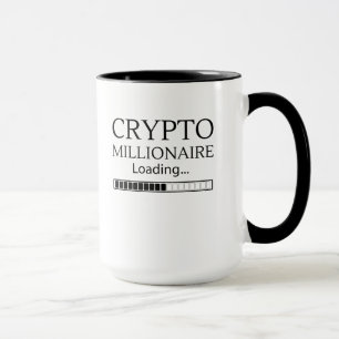 Crypto Millionaire Loading alstublieft wachten Mok
