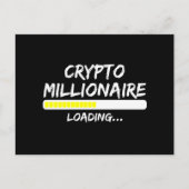 Crypto Millionaire Loading Bitcoin Briefkaart (Voorkant)