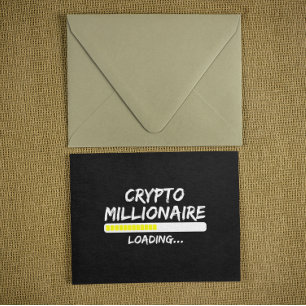 Crypto Millionaire Loading Bitcoin Briefkaart