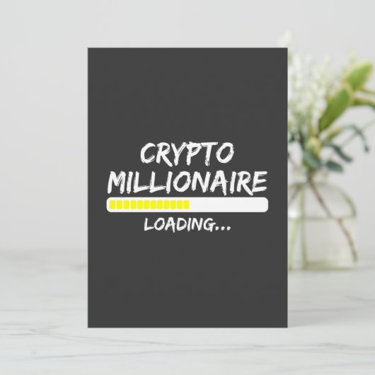 Crypto Millionaire Loading Bitcoin Kaart (Staand voorkant)