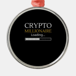 Crypto Millionaire Loading grappige muntgeldhandel Metalen Ornament